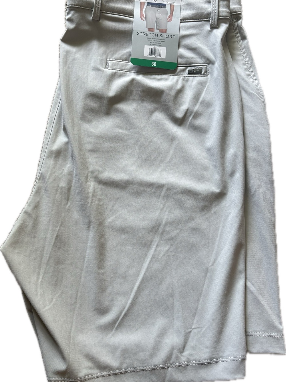 Stretch Short Casual Golf Shorts - Light Gray Greg Noran SZ38